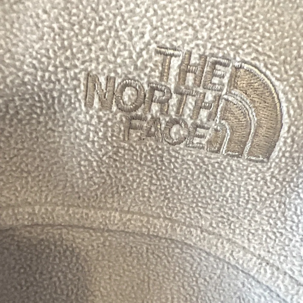 THE NORTH FACE Men's Large Windwall Fleece Jacket Full Zip Light Gray Lined